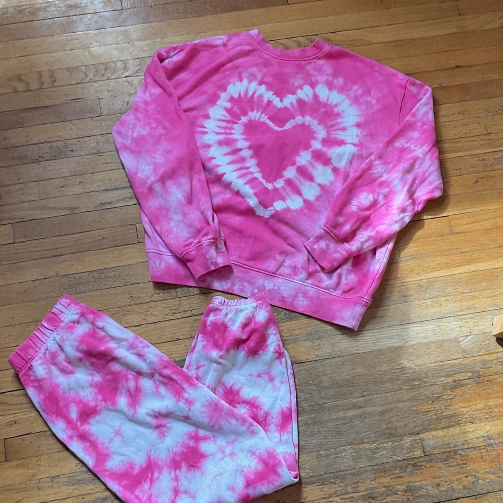 Girls Tie dye Pink Matching Set 🩷 🤍